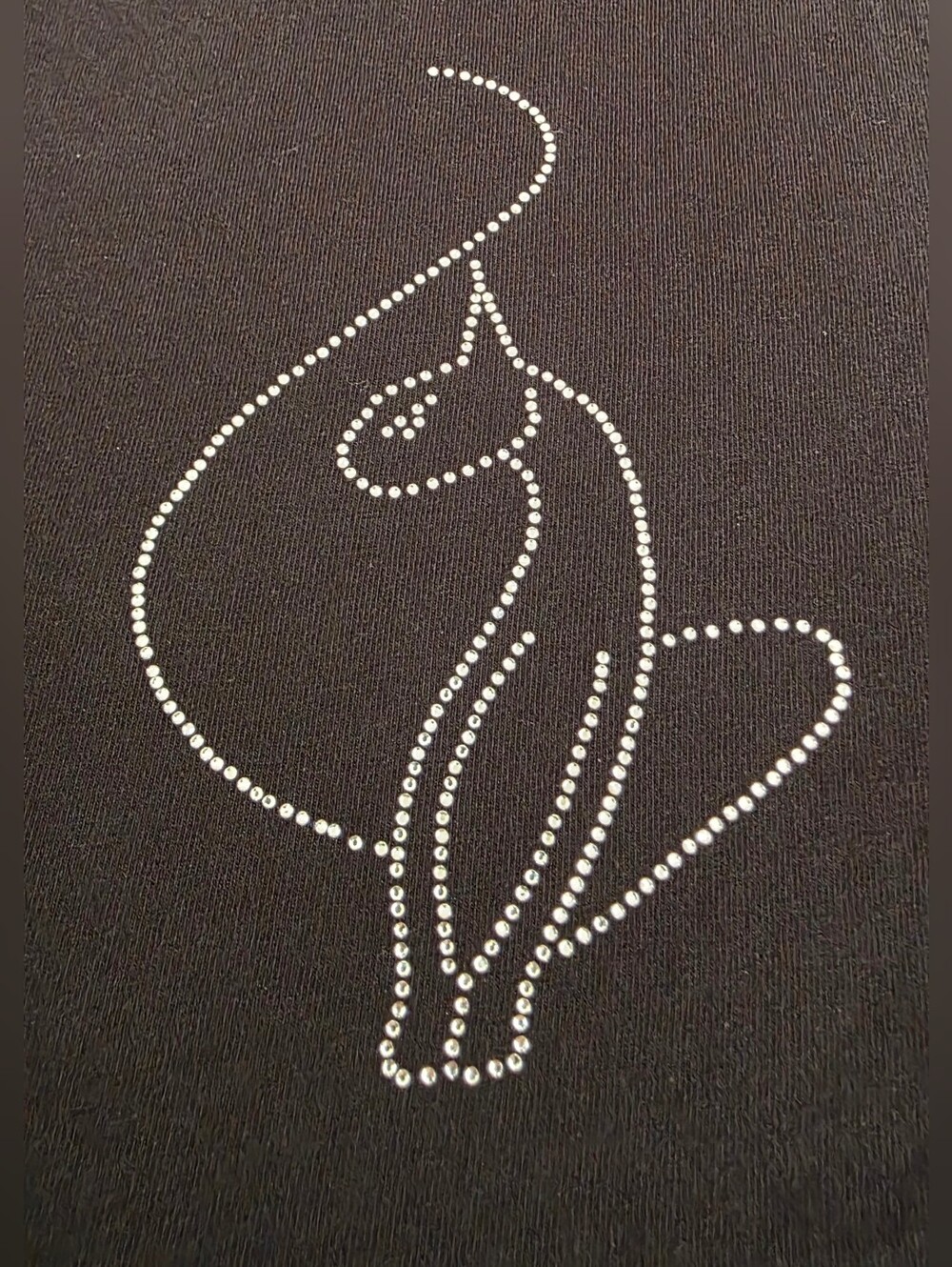 Baby Phat Rhinestone Logo Cat Graphic T-Shirt Black Red Trim Women's XL Y2K - Picture 3 of 9